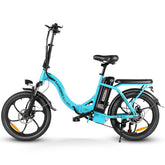 SAMEBIKE CY20-IT Electric Bike - 350W Motor 36V13AH Battery 35KM Range Mechanical Disc Brakes - Lake Blue